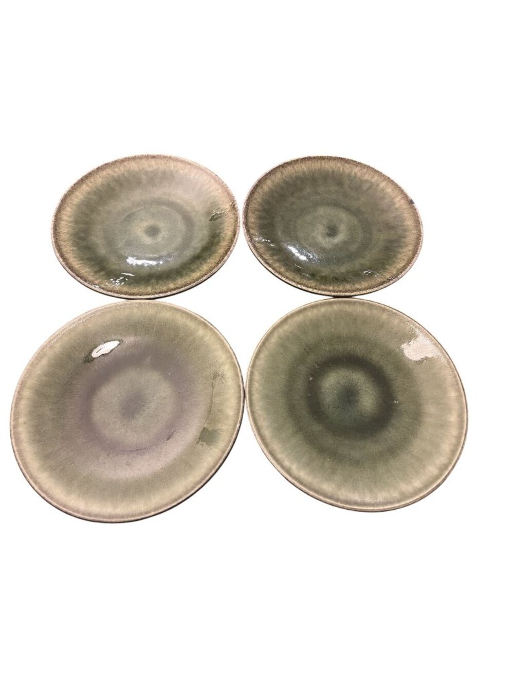 Jars Samoa Vert Green Dinner Plates 10-1/4" Set of 4 READ